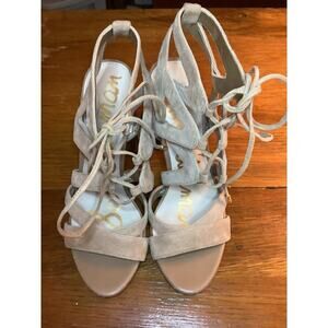 Sam Edelman Yardley 7.5M Leather Heels Sandals Gladiator